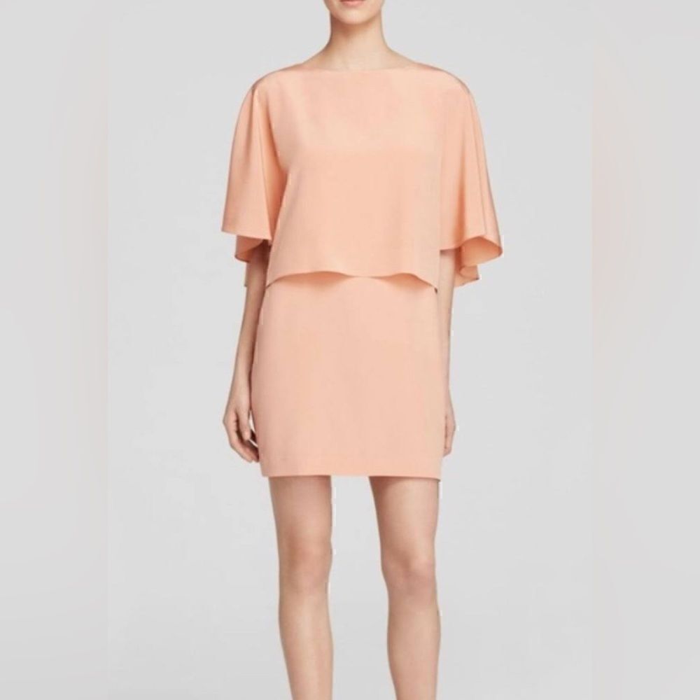 NWT Tibi Heavy Silk Cape Dress